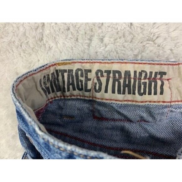 Converse One Star Mens Jeans Size 28x30 Vintage Straight Distressed Cott… - Picture 2 of 6